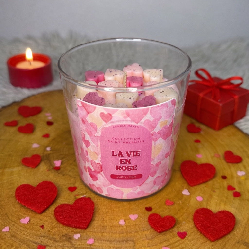 Bougie La vie en Rose