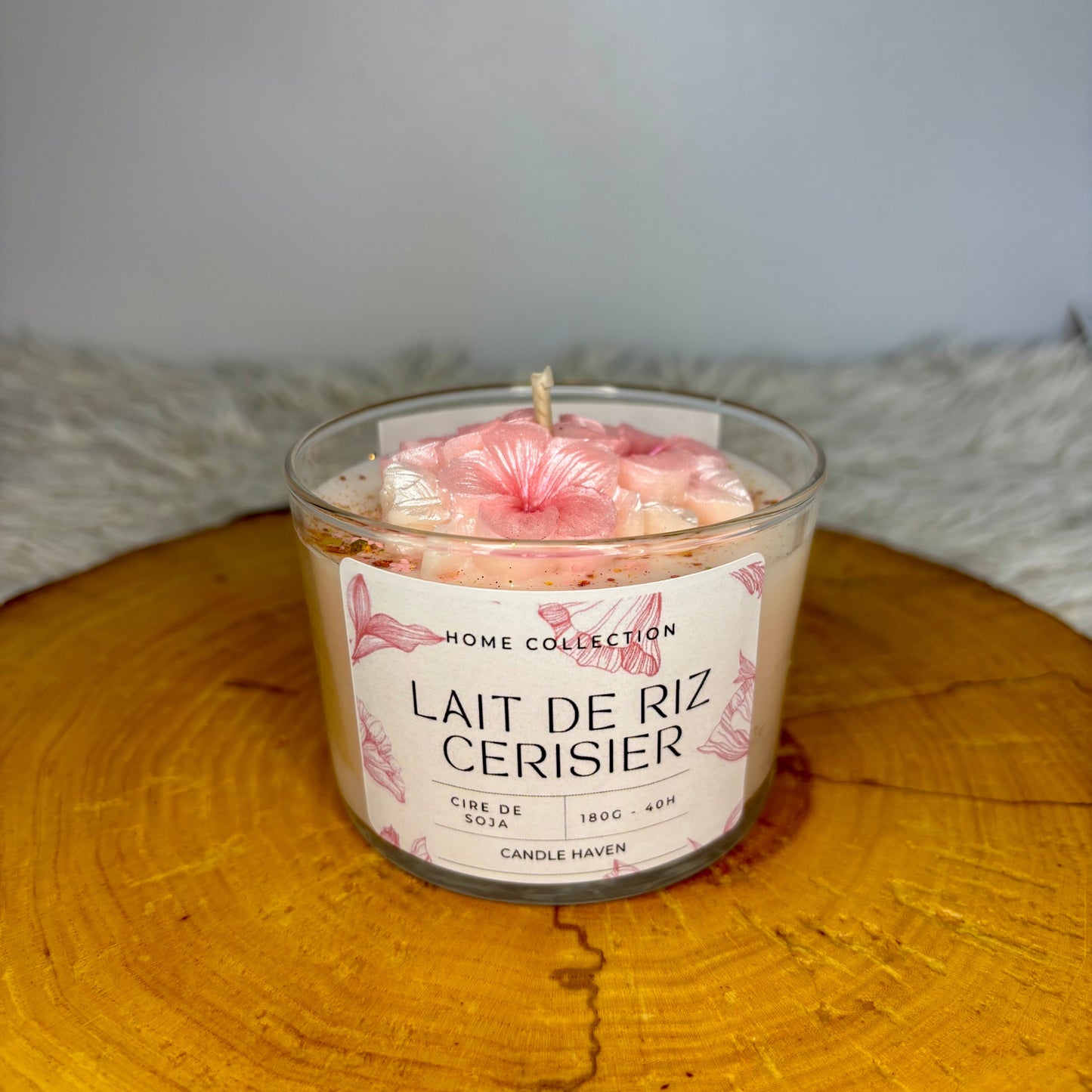 Bougie Lait de riz Cerisier