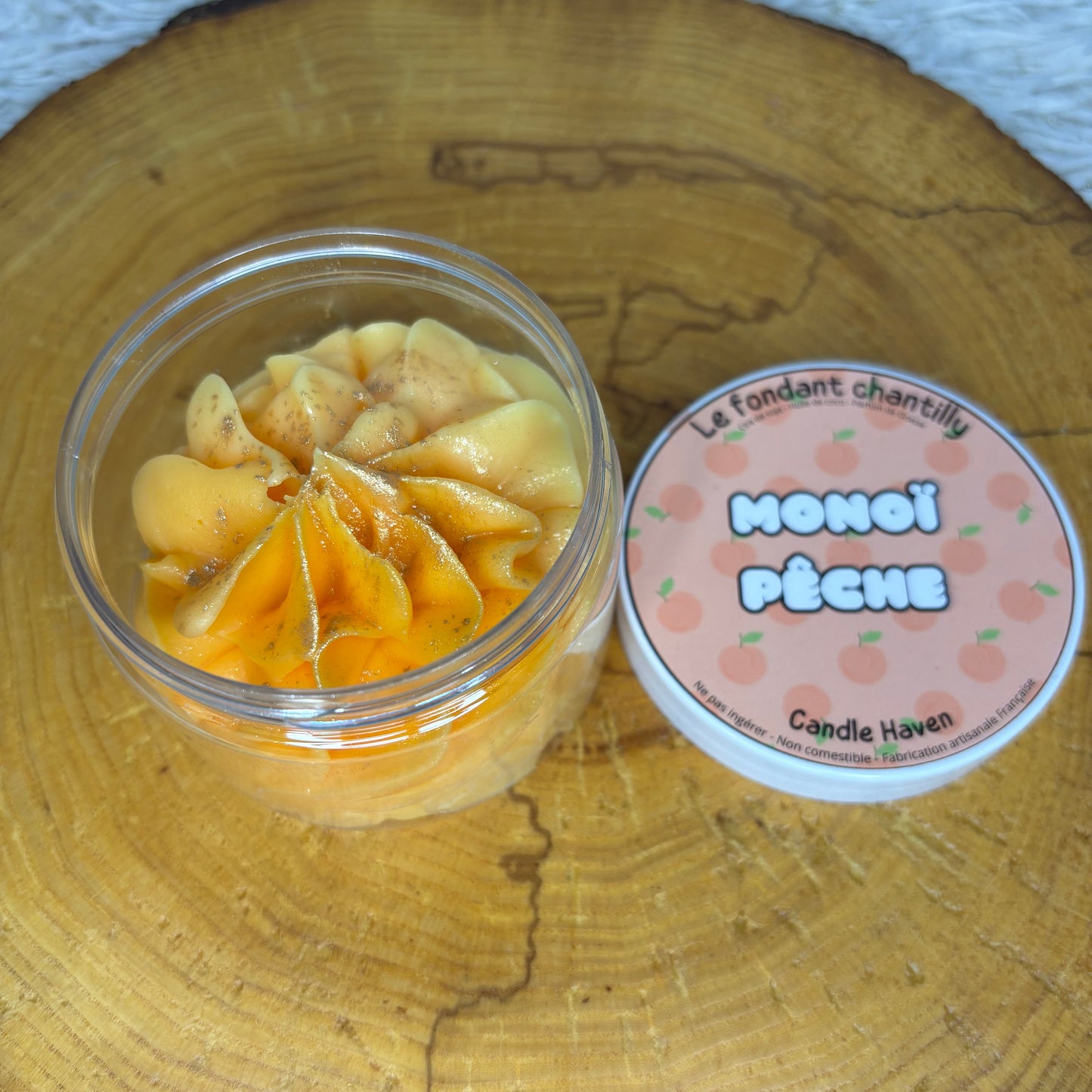 Chantilly parfumée Monoï pêche
