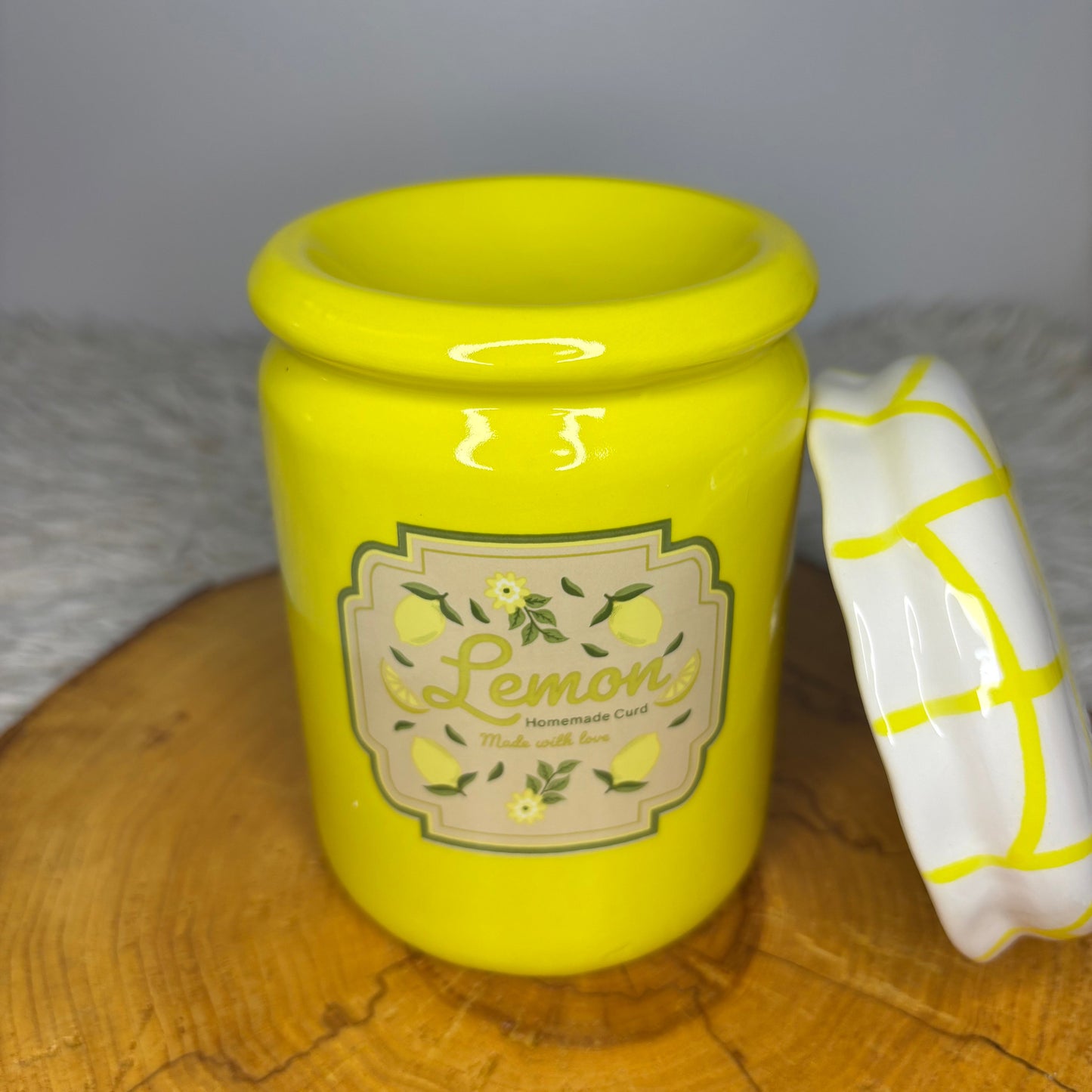 Diffuseur pot de confiture citron