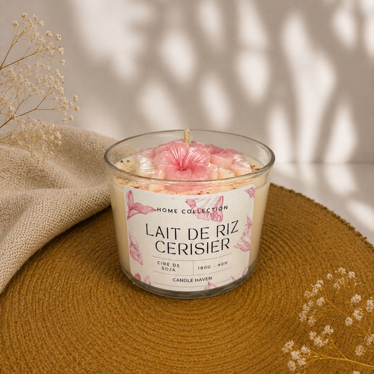 Bougie Lait de riz Cerisier