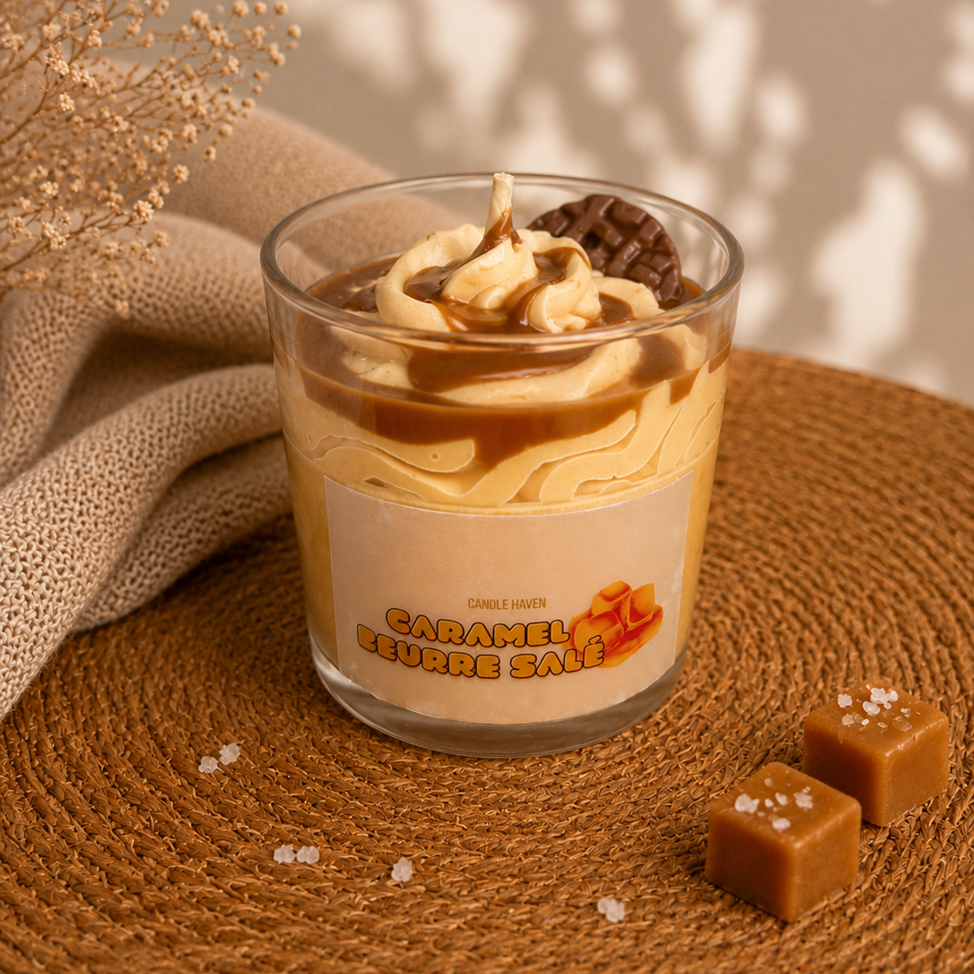 Bougie gourmande Caramel Beurre salé