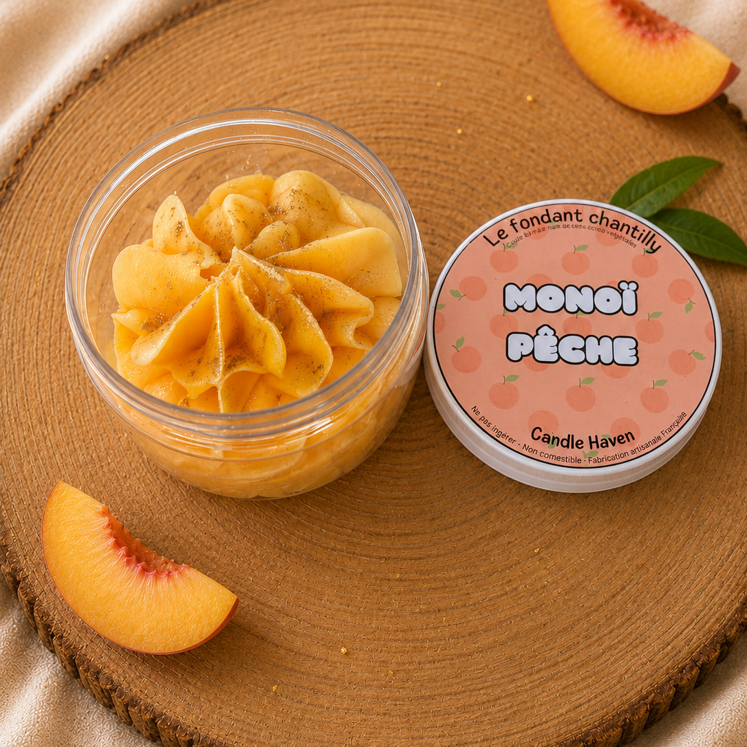 Chantilly parfumée Monoï pêche