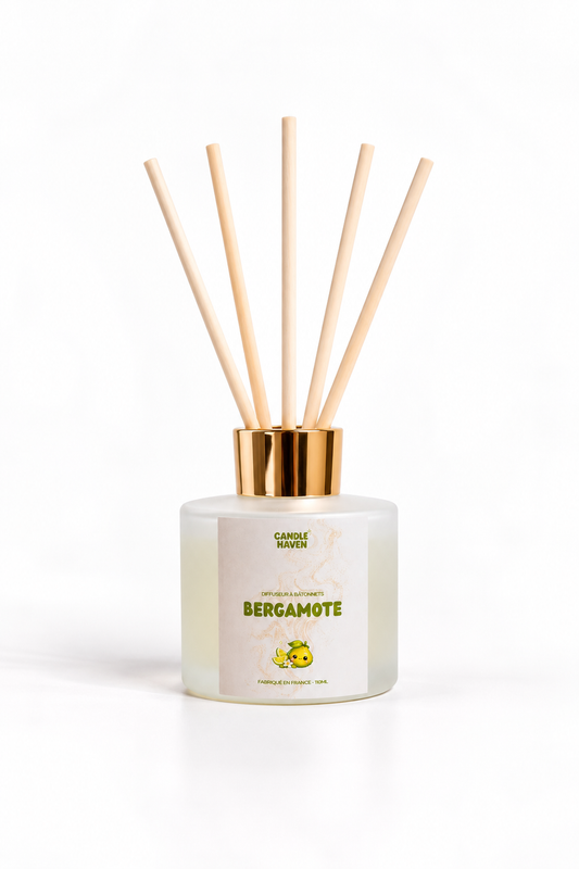 Diffuseur à bâtonnets Bergamote
