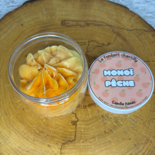 Chantilly parfumée Monoï pêche