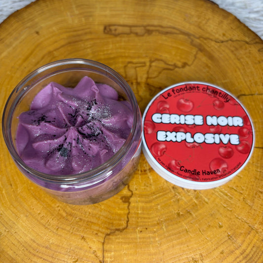 Chantilly parfumée Cerise noir explosive
